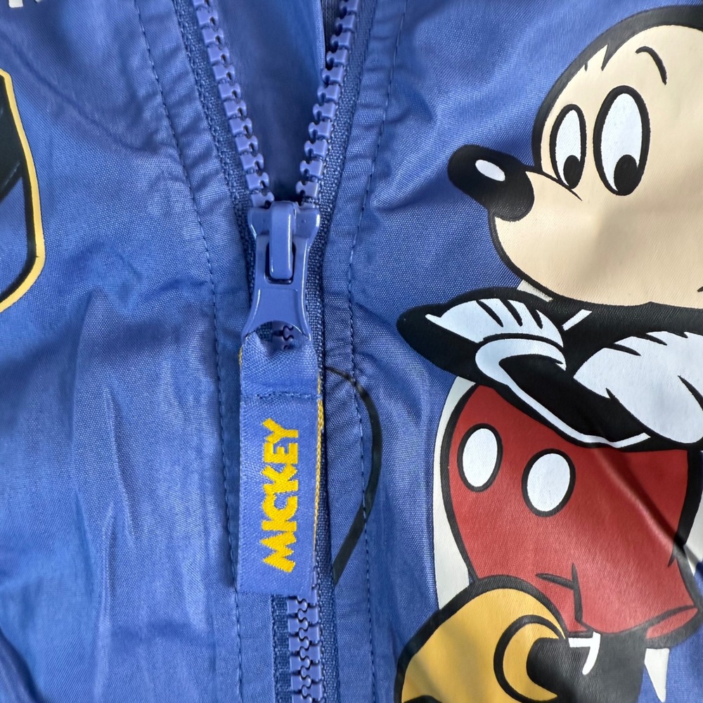 Disney Mickey Mouse Clubhouse Kids Blue Lightweight Hooded Jacket Size 2T - Picture 5 of 7